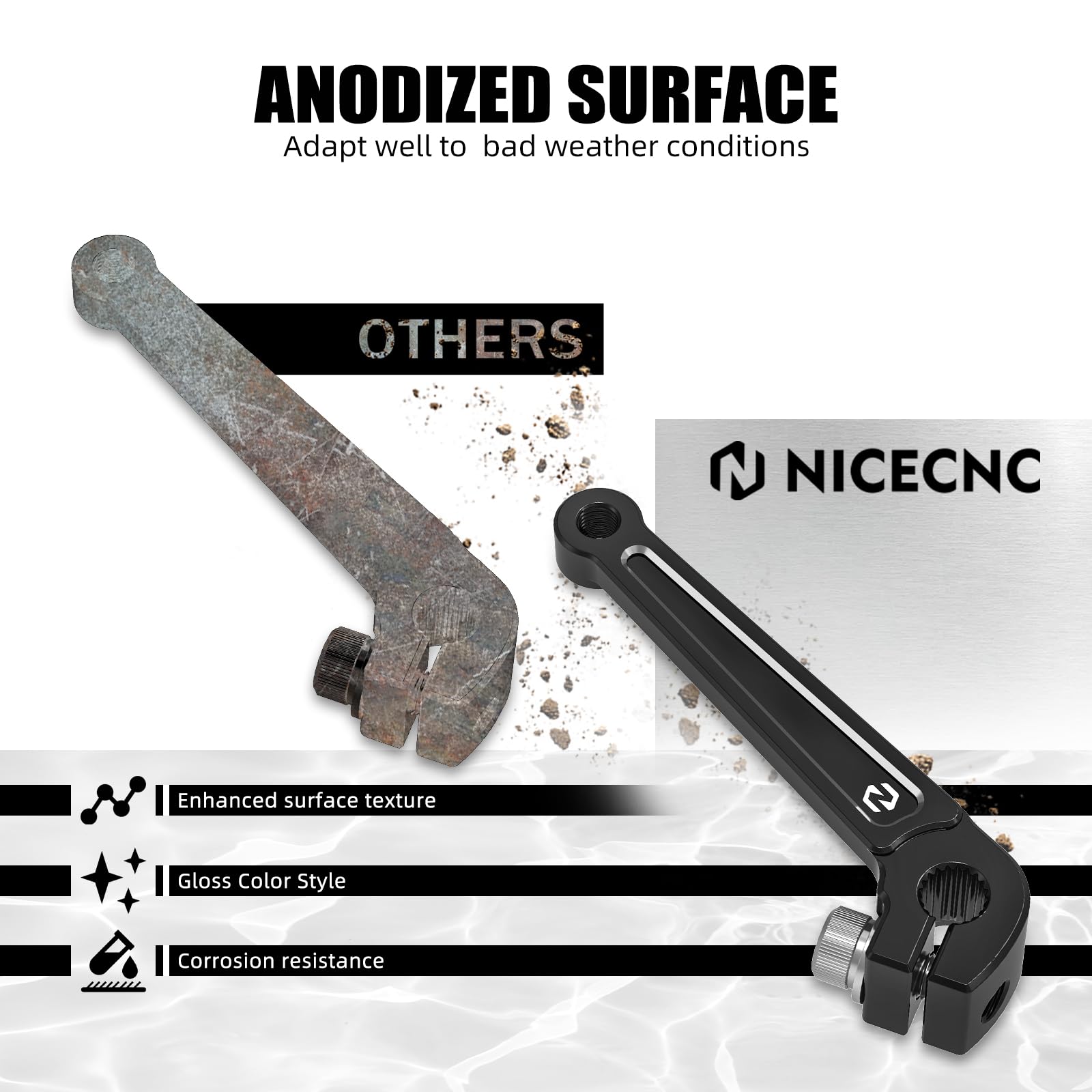 Amazon.com: NICECNC Black Rear Transmission Shift Lever Rear Inner